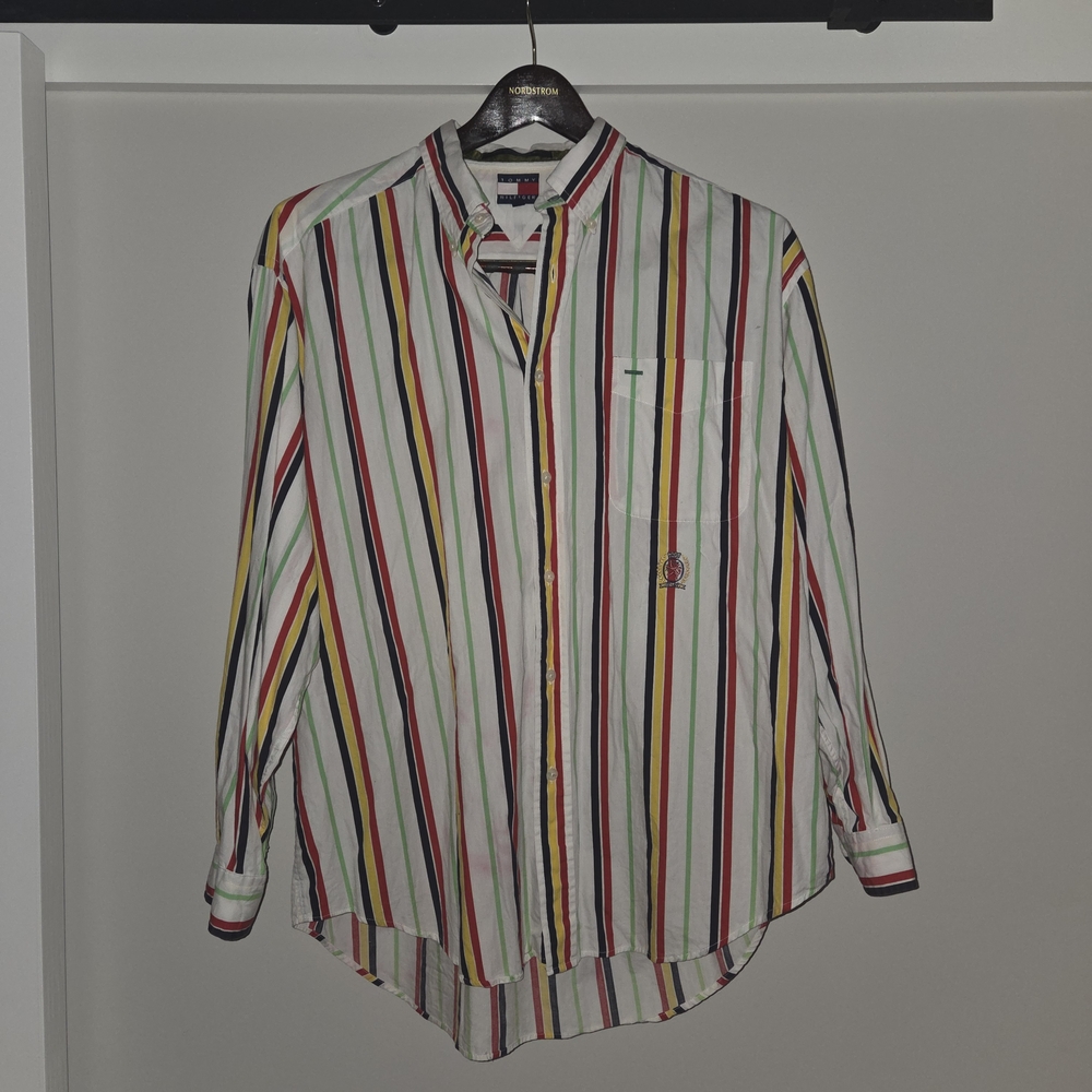 Tommy Hilfiger Men's Striped Button Down Shirt